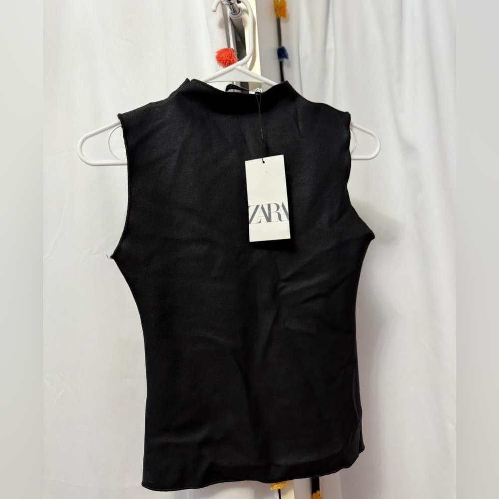 High Neck Black Top